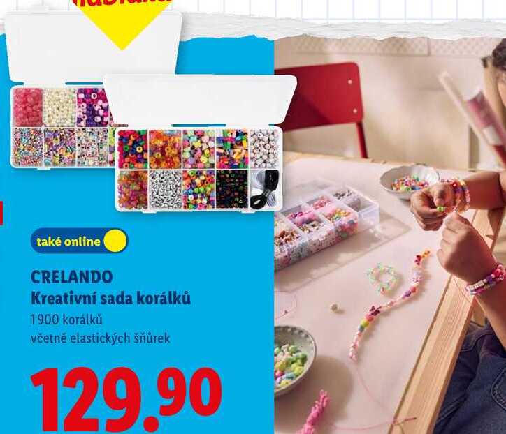 CRELANDO Kreativní sada korálků