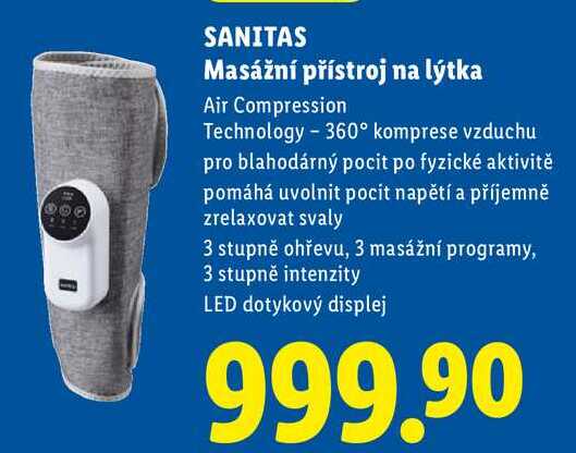 SANITAS Masážní přístroj na lýtka 