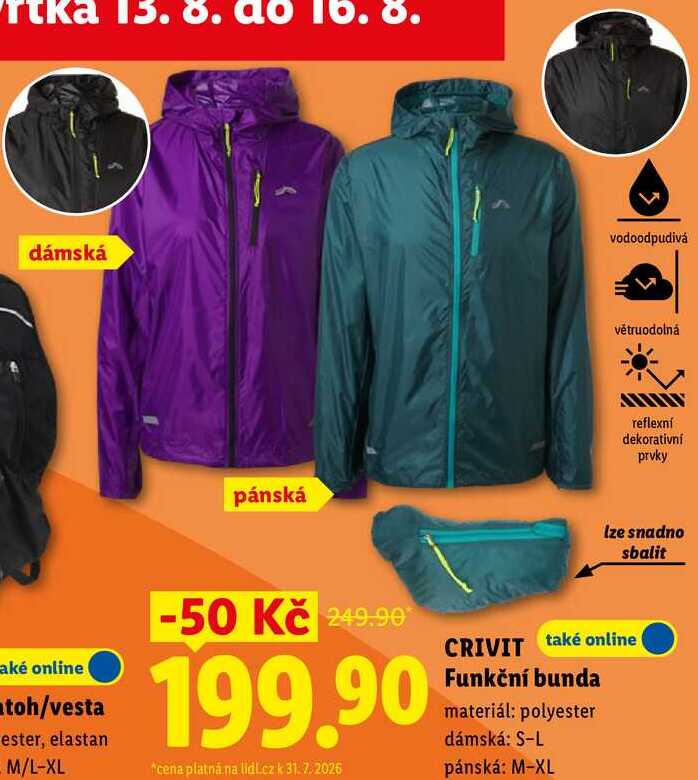 CRIVIT Funkční bunda 