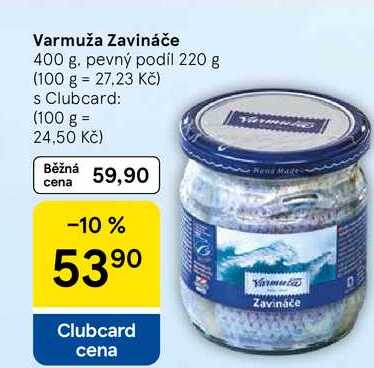 Varmuža Zavináče, 400 g, pevný podíl 220 g