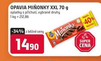 OPAVIA MIÑONKY XXL 70 g oplatky s příchuti, vybrané druhy