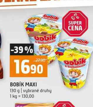 BOBÍK MAXI 130 g vybrané druhy 