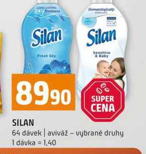 SILAN 64 dávek aviváž vybrané druhy