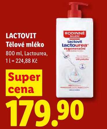 LACTOVIT Tělové mléko, 800 ml