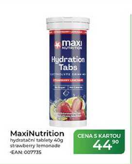 MaxiNutrition hydratační tablety 40g strawberry lemonade 