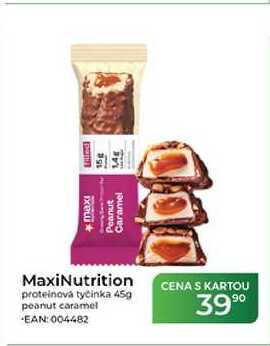 MaxiNutrition proteinová tyčinka 45g peanut caramel 