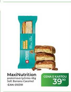 MaxiNutrition proteinová tyčinka 45g Soft Banana Caramel 