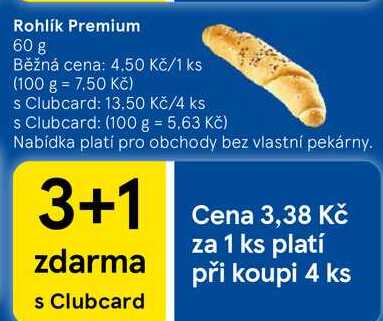 Rohlík Premium, 60 g