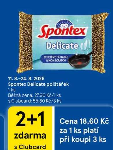 Spontex Delicate polštářek, 1 ks Tesco