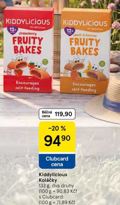 Kiddylicious Koláčky, 132 g