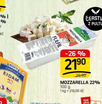 MOZZARELLA 22% 100 g  