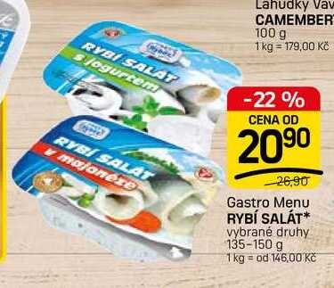 RYBÍ SALÁT* vybrané druhy 135-150 g