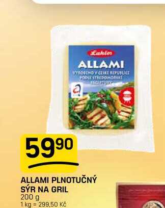ALLAMI PLNOTUČNÝ SÝR NA GRIL 200 g