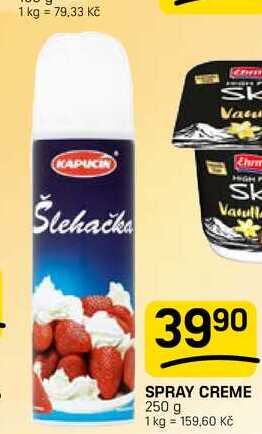SPRAY CREME 250 g