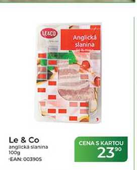 LE&CO Anglická slanina Le & Co anglická slanina 100g