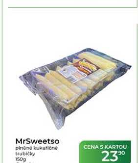 MrSweetso plněné kukuřičné trubičky 150g