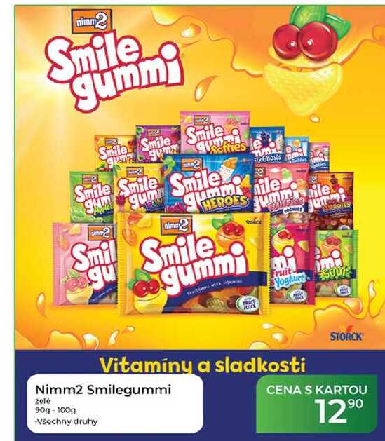 Nimm2 Smilegummi zelé 90g-100g 