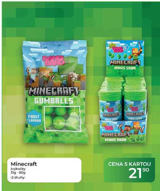 Minecraft žvýkačky 31g -80g