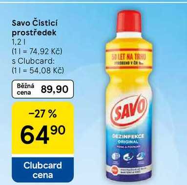 Savo Čisticí prostředek, 1.2 l