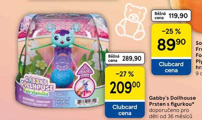 Gabby's Dollhouse Prsten s figurkou Tesco