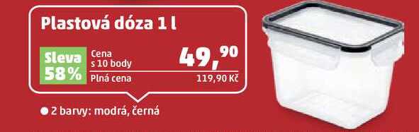 Plastová dóza 1 l 