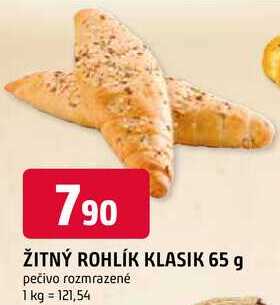 ŽITNÝ ROHLÍK KLASIK 65 g 