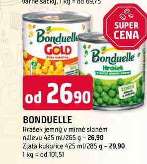 BONDUELLE Zlatá kukuřice 425 ml/285 g