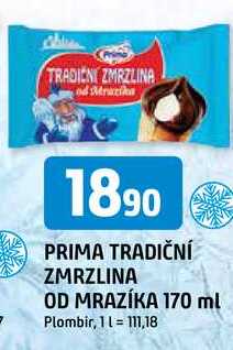 PRIMA TRADIČNÍ ZMRZLINA OD MRAZÍKA 170 ml 