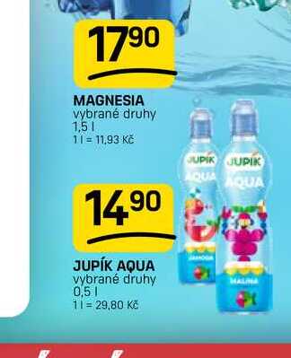 JUPÍK AQUA vybrané druhy 0,5l