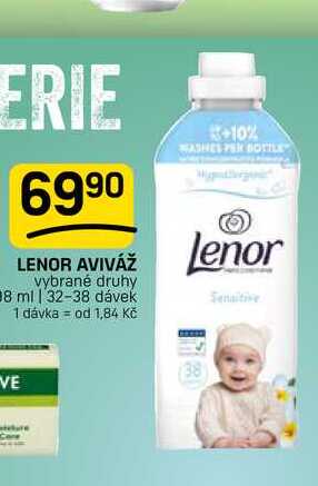 LENOR AVIVÁŽ vybrané druhy 18 ml | 32-38 dávek