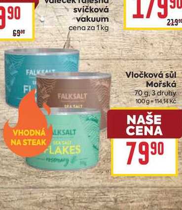 Vločková sůl Mořská 70 g