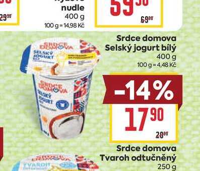 Srdce domova Selský jogurt bílý 400 g