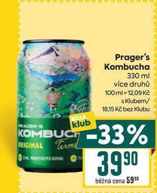 Prager's Kombucha 330 ml