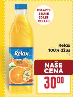 Relax 100% džus 1l