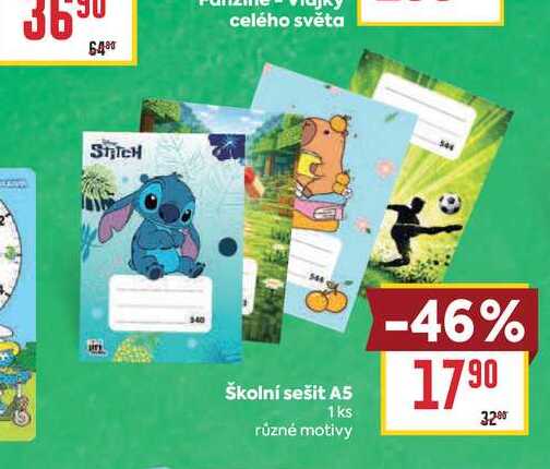 Školní sešit A5 1ks