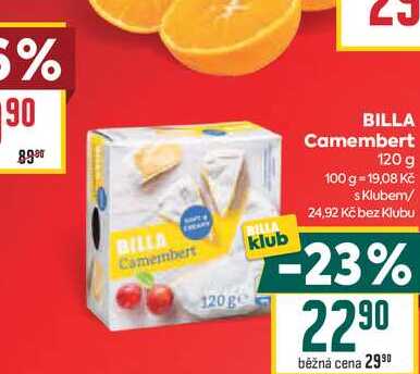 BILLA Camembert 120 g