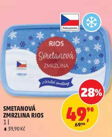 SMETANOVÁ ZMRZLINA RIOS, 1 l