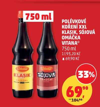 POLÉVKOVÉ KOŘENÍ XXL KLASIK, SÓJOVÁ OMÁČKA VITANA, 750 ml  