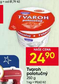 Tvaroh polotučný 250 g