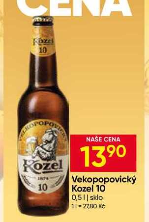 Vekopopovický Kozel 10 0,5l sklo