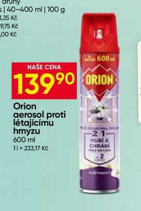 Orion aerosol proti létajícímu hmyzu 600 ml