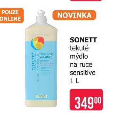 SONETT tekuté mýdlo na ruce sensitive 1 L