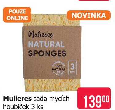 Mulieres sada mycích houbiček 3 ks
