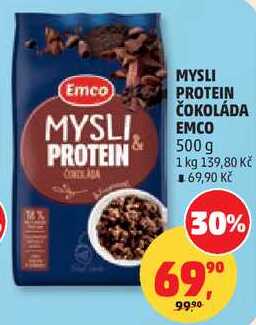 MYSLI PROTEIN ČOKOLÁDA EMCO, 500 G