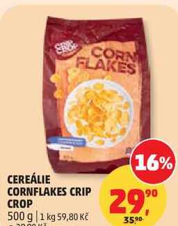CEREÁLIE CORNFLAKES CRIP CROP, 500 g