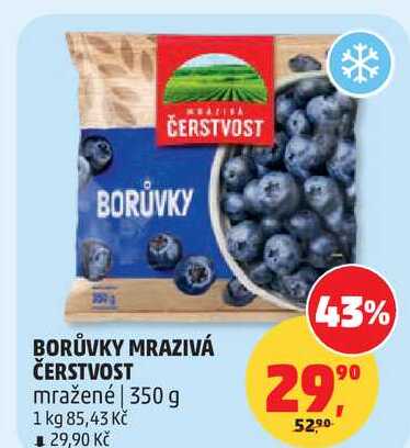 BORŮVKY MRAZIVÁ ČERSTVOST mražené, 350 g