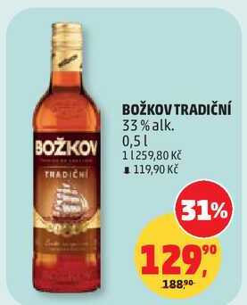BOŽKOV TRADIČNÍ 33% alk., 0,5 l