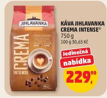 KÁVA JIHLAVANKA CREMA INTENSE, 750 g