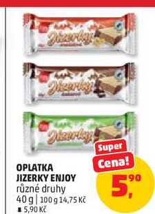 OPLATKA JIZERKY ENJOY různé druhy, 40 g