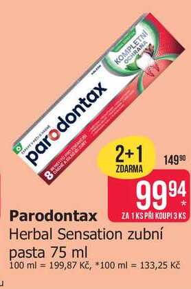 Parodontax Herbal Sensation zubní pasta 75 ml